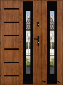 Porte à deux vantaux avec miroir épaisseur 72 mm 170 L