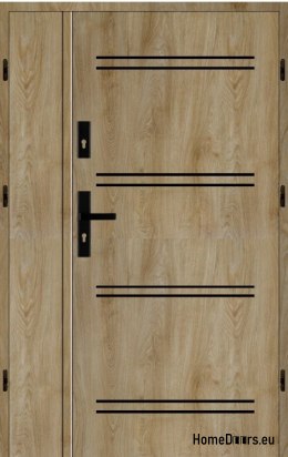 Porte extérieure à deux vantaux 100 Gauche a. noir