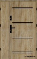 Porte extérieure à deux vantaux 100 Droite a. noir