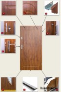 PORTES EXTÉRIEURES POLONAISES T01 55 mm polystyrène 100