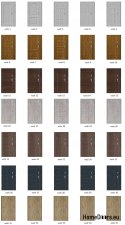 Porte à deux vantaux 150 Gauche, différentes couleurs de modèles