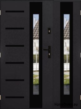 Porte à deux vantaux avec miroir épaisseur 72 mm 130 L