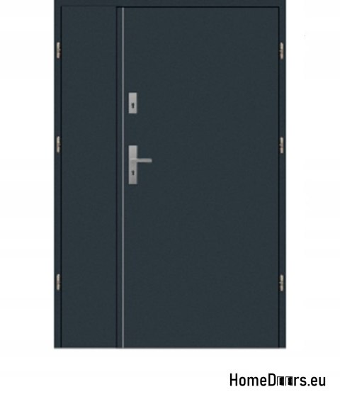 Porte en acier à deux vantaux 150 Droite, 20 COULEURS