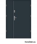 Porte en acier à deux vantaux 170 Droite, 20 COULEURS