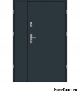 Porte en acier à deux vantaux 170 Droite, 20 COULEURS