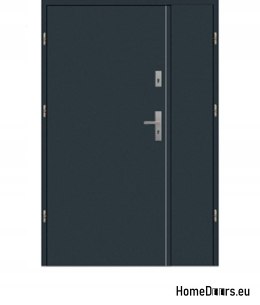 Porte en acier à deux vantaux 180 Droite, 20 COULEURS