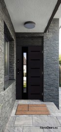 Porte extérieure sur mesure ÉPAIS 72 MM chaud avec miroir vénitien 80 90 100