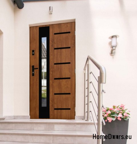 Porte extérieure sur mesure ÉPAIS 72 MM chaud avec miroir vénitien 80 90 100 Porte extérieure sur mesure ÉPAIS 72 MM chaud avec miroir vénitien 80 90 100