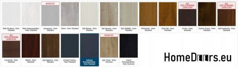 Portes extérieures THICK 101mm WARM 0,65Wm2K PATTERNS Portes extérieures THICK 101mm WARM 0,65Wm2K PATTERNS