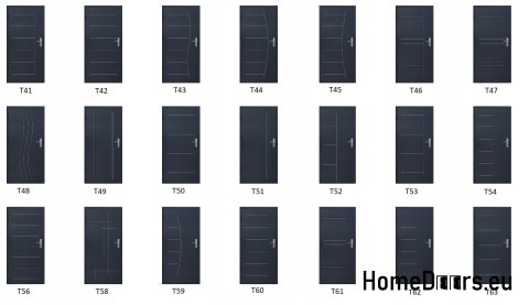 Portes extérieures THICK 101mm WARM 0,65Wm2K PATTERNS Portes extérieures THICK 101mm WARM 0,65Wm2K PATTERNS