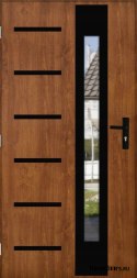 Porte extérieure ÉPAISSE 101mm CHAUDE AVEC MIROIR