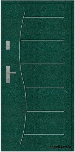 PORTE EXTÉRIEURE CHAUDE T43 72 mm polystyrène 80