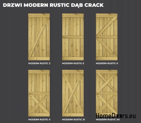 DRZWI PRZESUWNE MODERN RUSTIC XI DĄB CRACK 80 DRZWI PRZESUWNE MODERN RUSTIC XI DĄB CRACK 80