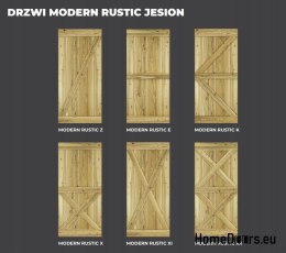 DRZWI PRZESUWNE MODERN RUSTIC XX JESION SĘKATY 80