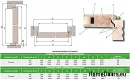 Porte extérieure en bois chêne 82 mm BAHAR