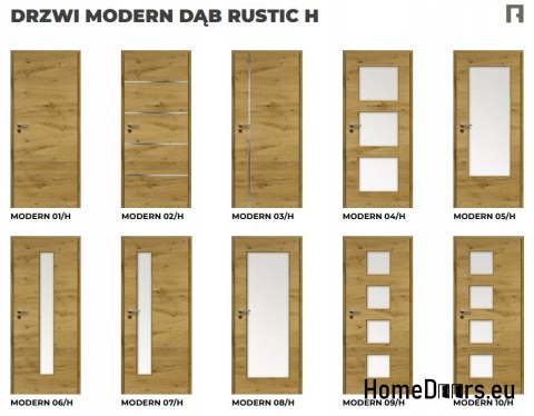DRZWI WEWNĘTRZNE MODERN 08H DĄB RUSTIC 70