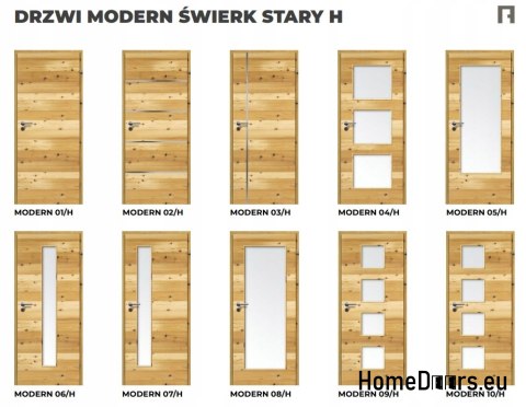 DRZWI WEWNĘTRZNE MODERN 09H ŚWIERK STARY 90 DRZWI WEWNĘTRZNE MODERN 09H ŚWIERK STARY 90