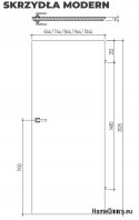 DRZWI WEWNĘTRZNE MODERN 01H DĄB BELKOWY 90 cm