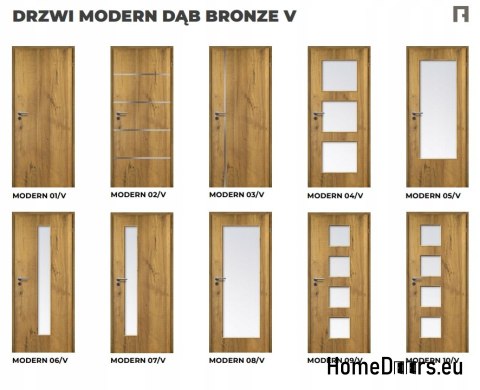 DRZWI WEWNĘTRZNE MODERN 09V DĄB BRONZE 70