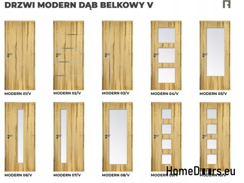DRZWI WEWNĘTRZNE MODERN 10V DĄB BELKOWY 70 cm DRZWI WEWNĘTRZNE MODERN 10V DĄB BELKOWY 70 cm