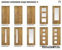 DRZWI WEWNĘTRZNE MODERN 02V DĄB BRONZE 60