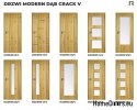 DRZWI WEWNĘTRZNE MODERN 02V DĄB CRACK 60