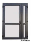 DRZWI ZEWN. PCV ANTRACYT 140x210 DWUSKRZYDŁOWE