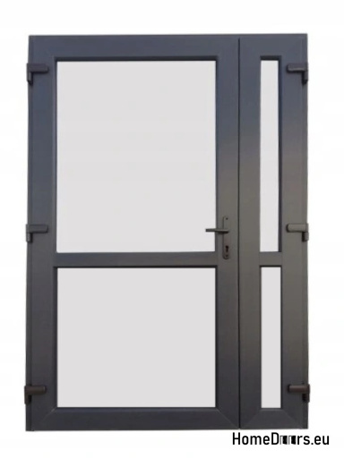 DRZWI ZEWN. PCV ANTRACYT 140x210 DWUSKRZYDŁOWE DRZWI ZEWN. PCV ANTRACYT 140x210 DWUSKRZYDŁOWE