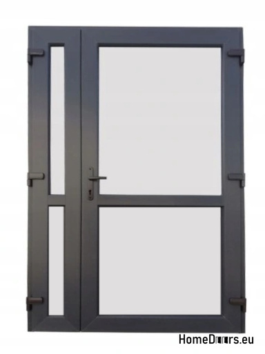 PORTES EXTÉRIEURES PVC ANTHRACITE 160x210 DOUBLE VANTAIL
