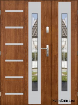 Porte à deux vantaux avec miroir épaisseur 72 mm 130 L