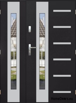 Porte à deux vantaux avec miroir épaisseur 72 mm 130 P