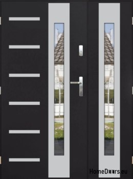Porte à deux vantaux avec miroir épaisseur 72 mm 150 L
