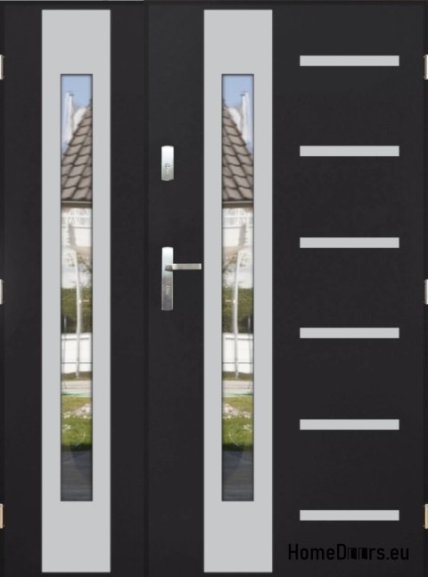 Porte à deux vantaux avec miroir épaisseur 72 mm 150 P