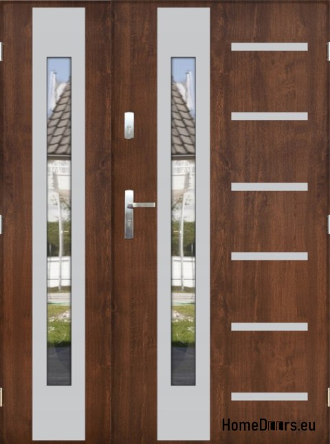 Porte à deux vantaux avec miroir épaisseur 72 mm 160 P