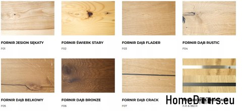 Ościeżnica regulowana drewniana fornir 80-100