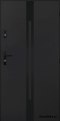 Porte extérieure pleine A-13 NOIR 70/80/90/100