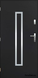Portes extérieures pleines A-10 INOX 70/80/90/100