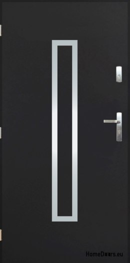 Portes extérieures pleines A-10 INOX 70/80/90/100