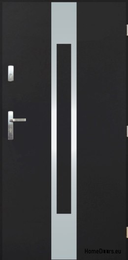 Porte extérieure pleine A-11 INOX 70/80/90/100