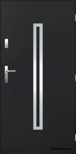 Porte extérieure pleine A-12 INOX 70/80/90/100