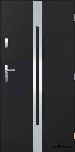 Porte extérieure pleine A-13 INOX 70/80/90/100