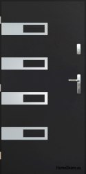 Porte extérieure pleine A-5 INOX 70/80/90/100