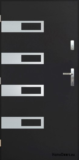 Porte extérieure pleine A-5 INOX 70/80/90/100