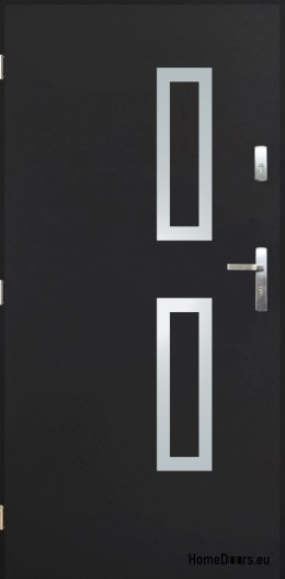Portes extérieures pleines A-9 INOX 70/80/90/100