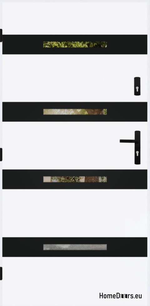 Rétroviseur de porte d’entrée W-7 NOIR 70/80/90/100 Rétroviseur de porte d’entrée W-7 NOIR 70/80/90/100