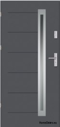 Nordland INOX THICK porte extérieure chaude 1,2Wm2k 70mm, OFF-THE-SHELF, 90 L