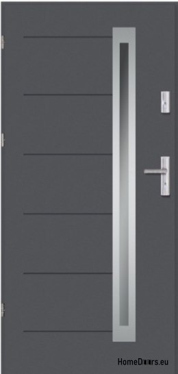 Nordland INOX THICK porte extérieure chaude 1,2Wm2k 70mm, OFF-THE-SHELF, 90 L