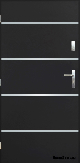 Porte extérieure pleine A-1 INOX 70/80/90/100