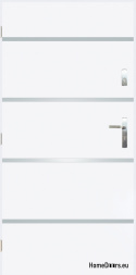Porte extérieure pleine A-1 INOX 70/80/90/100