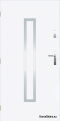 Portes extérieures pleines A-10 INOX 70/80/90/100